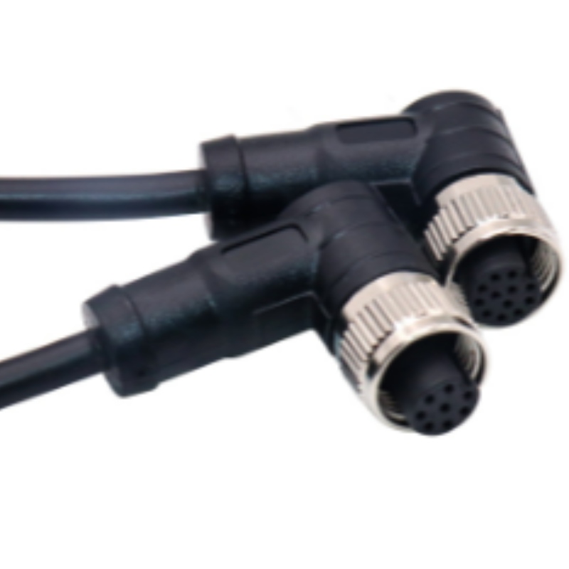 IP68 2-5 Pin Extension Waterdichte stroomaansluiting M15 Mannelijke vrouwelijke kabeldraad vezels snelle connector