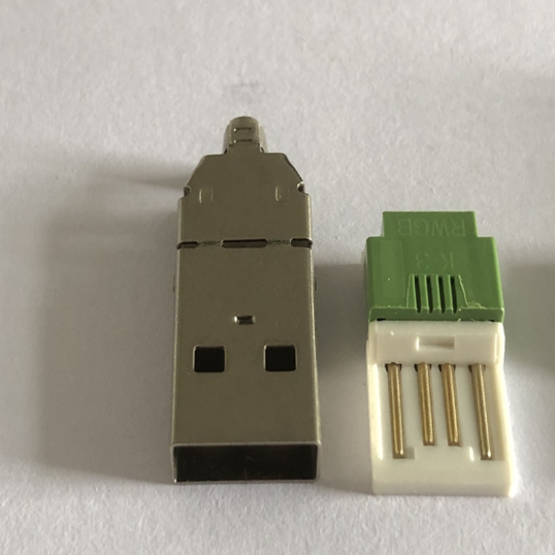ickel-vergulde USB Type A staartaansluiting 3-in-1 PC DIY-adapter